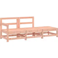 Syfax 3-tlg. Garten-Lounge-Set Massivholz Douglasie