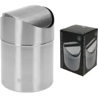 Excellent houseware ORION Mülleimer Abfalleimer MINI für Badezimmer Kosmetikeimer