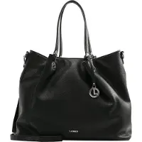 L.credi Schultertasche Umhängetasche Ebony Shopper Black schwarz