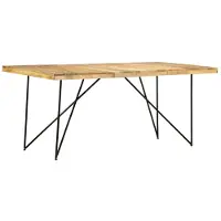Syfax Esstisch 180×90×76 cm Mango Massivholz