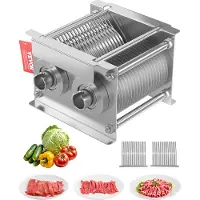 Vevor 86 mm Klingen für gewerbliche Fleischschneidemaschinen, Klingensatz für SJY-DQ90, Edelstahl (5 mm Schnittstärke) für Fleisch ohne Knochen