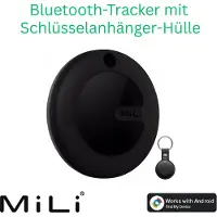 Mili MiTag Go Smart Tag – Bluetooth Schlüsselfinder, Tracker Sachenfinder & Koffer-Tracker für Google Find My Device Android kompatibel 1 pack schwarz