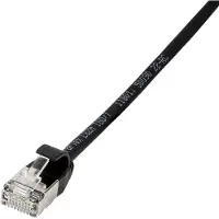 Logilink Slim U/FTP, 1,5 m, Cat6a, U/FTP (STP), RJ-45, RJ-45, Schwarz