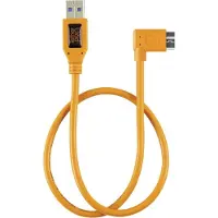 Tether Tools TetherPro USB-Datenkabel für USB 3.0 an USB 3.0 Micro-B - 0,5 m, rechtsgewinkelt Orange