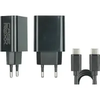 Caseroxx 20W USB Type-C PD Ladegerät, kompatibel mit Samsung Galaxy S23, S22, S21, S20, S10, Note 20, Note 10