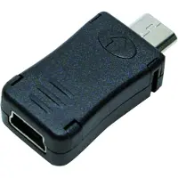 Logilink AU0010, Micro USB, Mini USB, Schwarz