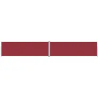 Syfax Seitenmarkise Ausziehbar Rot 200x1200 cm