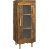 Syfax Sideboard Räuchereiche 34,5x34x90 cm Holzwerkstoff