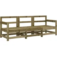 Sonstiges 3-tlg. Garten-Lounge-Set Kiefernholz Imprägniert