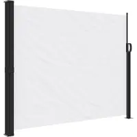 Syfax Seitenmarkise Ausziehbar Weiß 160x600 cm