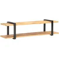 The Living Store TV-Schrank 160x40x40 cm Raues Mango-Massivholz