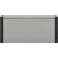 vidaXL Mülltonnenbox Grau 85x34x40 cm