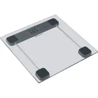 Ecg OV 137 Glass, Elektronische Personenwaage, 180 kg, 100 g, Grau, kg, Quadratisch