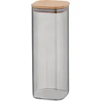 kela Vorratsglas 2.1 Liter Glas Vorratsdose Nea mit Buchenholzdeckel