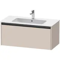 Duravit Ketho.2 Waschtischunterbau wandhängend, 1 Auszug, 1010x440x480mm, für ME by Starck 233610, K25064091910000, Farbe: Taupe Matt Dekor