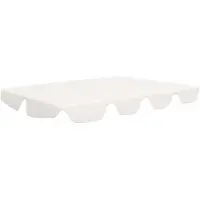 Syfax Ersatzdach für Hollywoodschaukel Weiß 150/130x105/70 cm