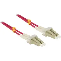 DeLOCK Lichtwellenleiterkabel LC/LC Multimode OM4 3 m violett halogenfrei
