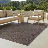 Tapiso Teppich YUCANA Outdoor Braun Balkon UV-beständig 200 x 290 cm