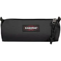 Eastpak Round, Weiches Federmäppchen, Nylon, Schwarz, Einfarbig, Reißverschluss, Uni