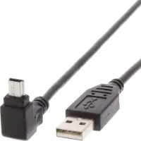 Techly 1.8m USB - Mini USB M/M, 1,8 m, USB A, Mini-USB B, USB 2.0, Männlich/Männlich, Schwarz