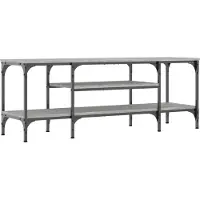 Sonstiges TV-Schrank Grau Sonoma 121x35x45 cm Holzwerkstoff & Eisen