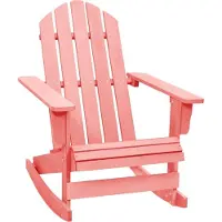 Syfax Adirondack-Schaukelstuhl Massivholz Tanne Rosa