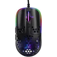 Xtrfy CHERRY MZ1 Gaming Maus - schwarz - Maus - Optisc, Beidhändig, Optisch, USB Typ-A, 16000 DPI, Schwarz