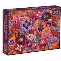 Galison Das Puzzle "Bienen auf Mohnblumen", 1000 Teile
