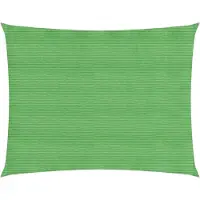 The Living Store Sonnensegel 160 g/m² Hellgrün 3,5x4,5 m HDPE