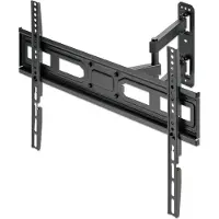 Manhattan - Befestigungskit (Wandmontage) - Voll beweglich - für Flachbildschirm - stabiler Stahl - Schwarz