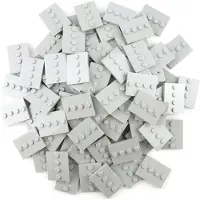 LEGO 3x4 Fliesen Standplatte mit 4 Noppen Hellgrau - 88646 NEU! Menge 50x