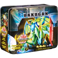 Spin Master Bakugan 'Legends' 2023 Baku-Tin, hochwertige Metall-Aufbewahrungsbox mit exklusivem Fusions Gargonoid x Webam und einem weiteren Überraschungs-Ball, für Kinder ab 6 Jahren, Wurfkreisel, 6 Jahr(e)