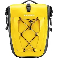 RockBros 1 pcs Gepäckträgertasche Fahrradtasche für Gepäckträger, 25L-32L, Wasserdicht, Gelb