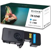Evoke Toner für Kyocera TK5240C-TK5240C TK5240C Blau (cyan) | Ersatz für M5526cdn P5026cdn P5026cdw M5526cdw