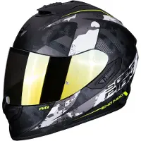 Scorpion EXO 1400 Air Sylex Helm Farbe: Schwarz Matt/Silber, Grösse: XXL (63/64)
