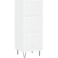Syfax Sideboard Weiß 34,5x32,5x90 cm Holzwerkstoff