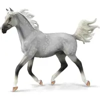Collecta Handbemalte Halbaraber-Grauhengstfigur