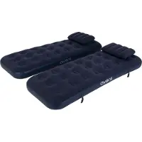 Avenli Luftbett Campingbett aufblasbar, Luftmatratze für 2 Personen, 2x Campingmatratze 191x73x22 cm, 4-in-1 aufblasbares Gästebett