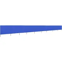 Syfax 9-teiliges Windschutzgewebe 1200 x 160 cm Azurblau