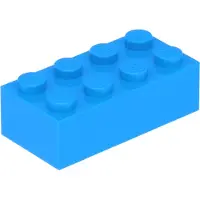 LEGO 25 Stück im Format 2x4, dunkles Azure