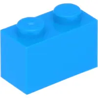 LEGO 100 Stück , Teil Nr. 3004 in Dunkles Azurblau (Dark Azure)