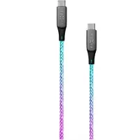 FIXED FIXDLED-CC-RA, 1,2 m, USB C, USB C, Mehrfarbig
