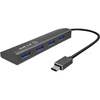 Icy Box RAIDSONIC 4-Port USB 3.0 HUB, Aluminium-Gehäuse mit USB-C Stecker