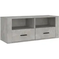 Syfax TV-Schrank Betongrau 100x35x40 cm Holzwerkstoff