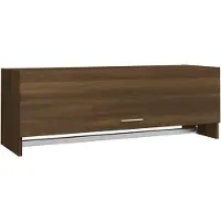 Syfax Kleiderschrank Braun Eichen-Optik 100x32,5x35 cm Holzwerkstoff