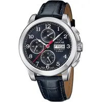 Jaguar Le Chronographe Automatik Chronograph Blau Leder J975/3