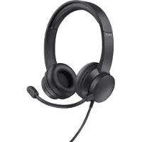 Trust HS-201, Kabelgebunden, Büro/Callcenter, 147 g, Kopfhörer, Schwarz