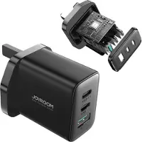 JOYROOM Jr-Tcf10 2X Usb-C Usb-A 32W Schnellladegerät (Uk-Stecker) - Schwarz