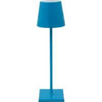 Luxus Europe - Tischlampe Touch Fleur Blau - Kabellose LED-Tischlampe für den Innenbereich – USB-C wiederaufladbar