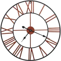 Syfax Wanduhr Metall 58 cm Rot